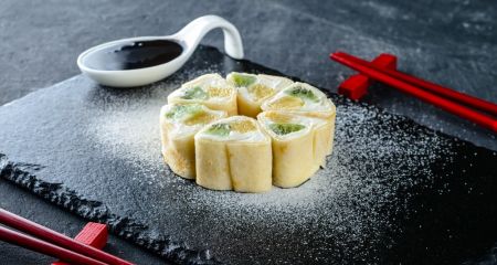 Млинцеві роли з фруктами