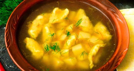 Суп картопляний з галушками