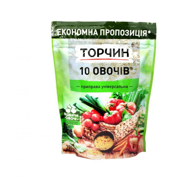 Приправа 10 овочів 250 г Торчин