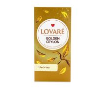 Чай чорний 24 пакети Golden ceylon 48 г Lovare