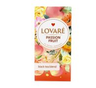 Чай чорний 24 пакети Passion fruit 36 г Lovare