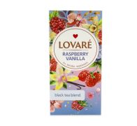 Чай чорний 24 пакети Raspberry vanilla 48 г Lovare