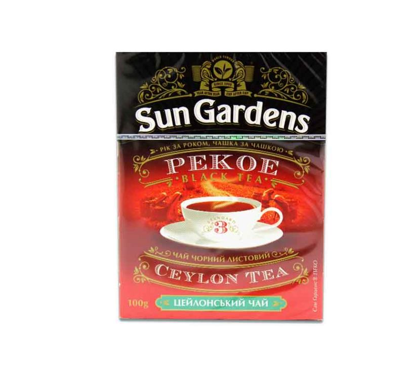 Чай чорний листовий Pekoe100 г Sun Gardens