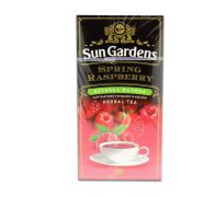 Чай чорний з квітами та травами 25 пакетів Spring Raspberry 42,5 г Sun Gardens