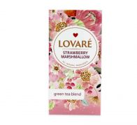 Чай зелений 24 пакети Strawberry marshmallow 36 г Lovare