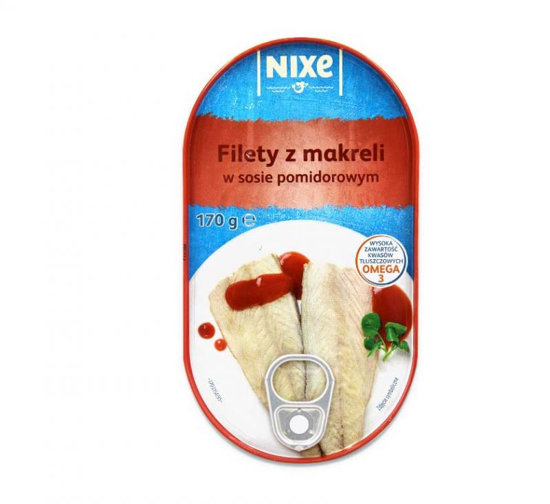 Філе скумбрії в томатному соусі 170 г Nixe