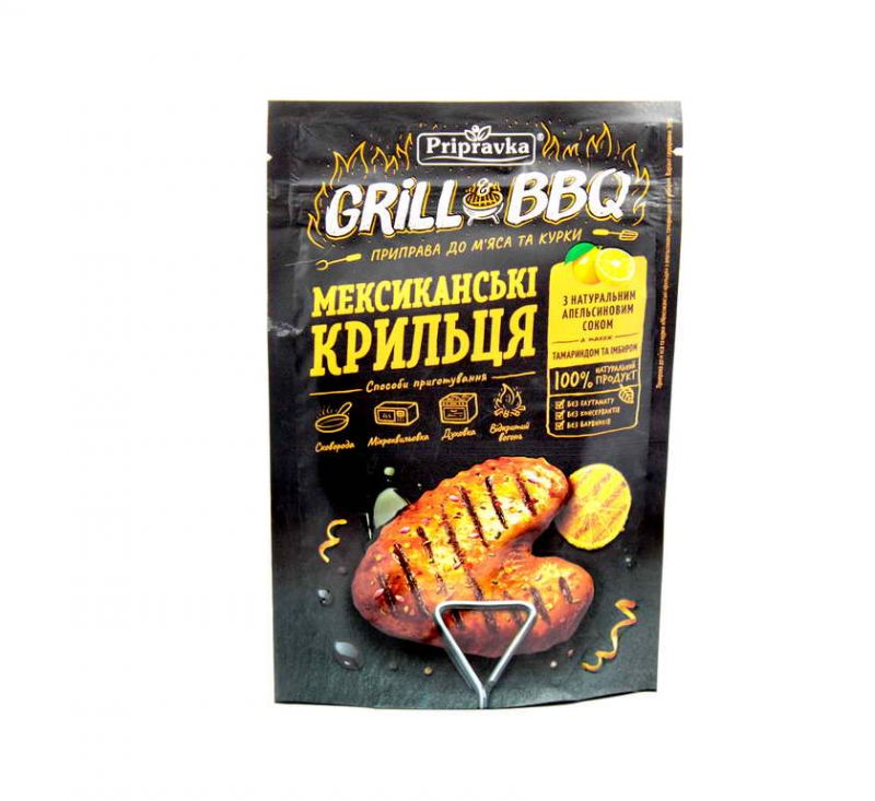 Приправа Grill&BBQ Мексиканські крильця 30 г Приправка