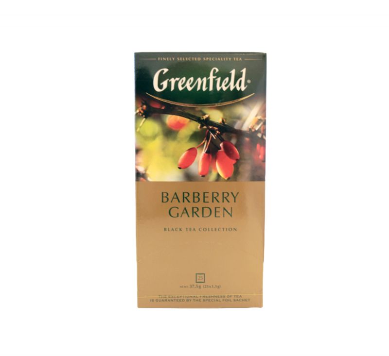 Чай чорний Barberry Garden 25 пакетів Greenfield