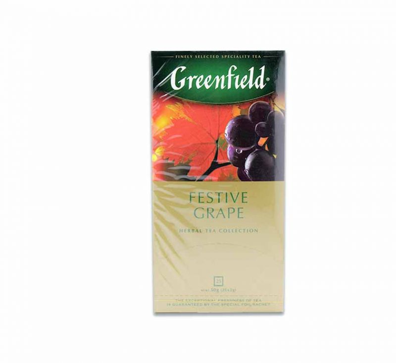 Чай трав'яний Festive Grape 25 пакетів Greenfield