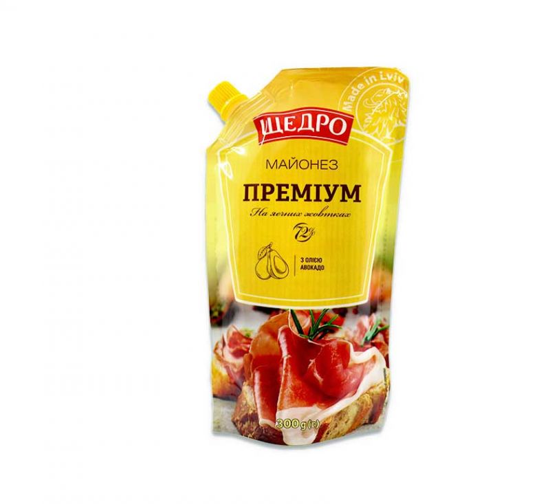 Майонез «Преміум» 72%  300 г Щедро