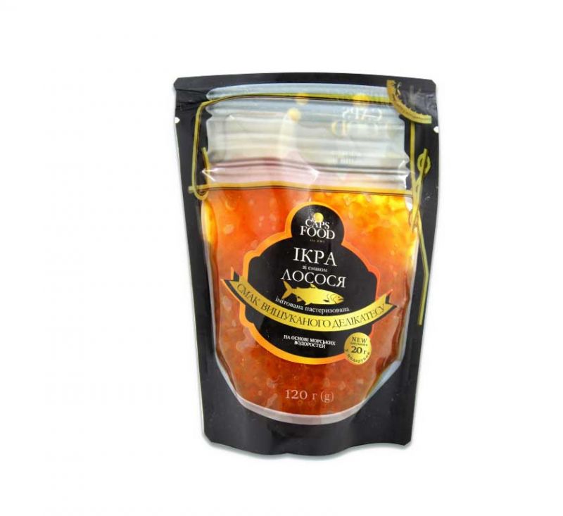 Ікра імітована зі смаком Лосося 120 г Caps Food