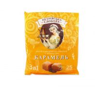 Напій кавовий 3 в 1 з ароматом карамелі 450 г Петрівська Слобода
