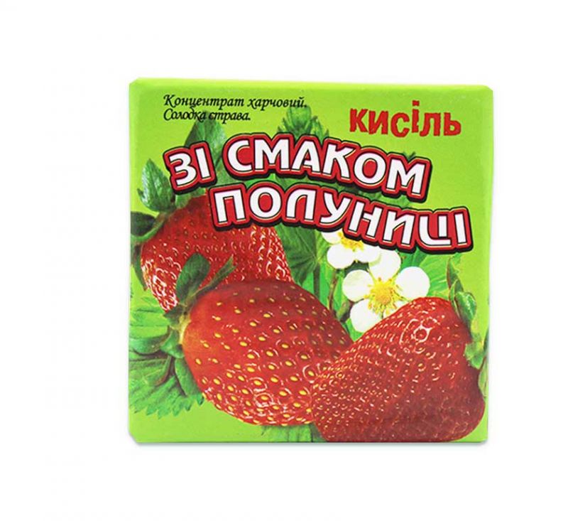 Кисіль зі смаком полуниці 250 г Ласочка