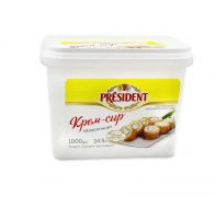 Крем сир Класичний 24,5 % 1 кг President
