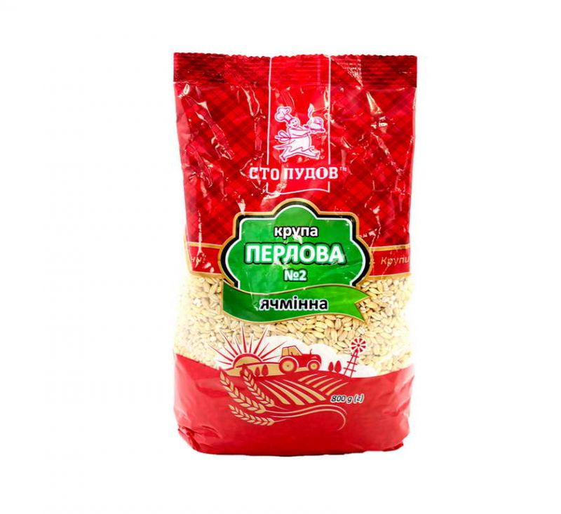 Крупа перлова 800 г Сто Пудов