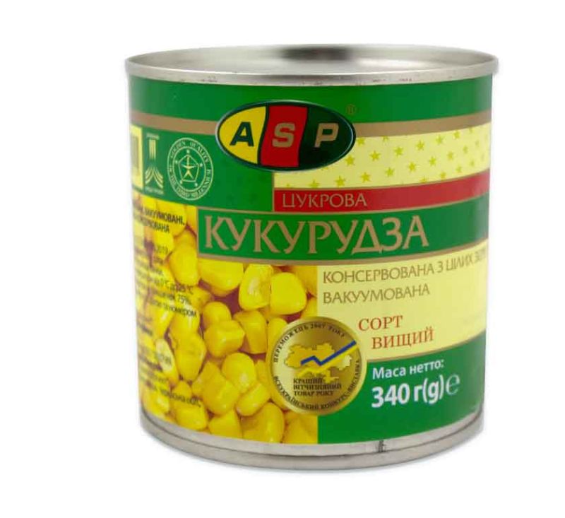 Кукурудза консервована цукрова 340 г ASP