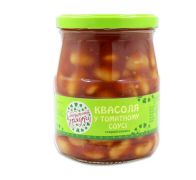 Квасоля у томатному соусі стерилізована 510 г З бабусиної грядки