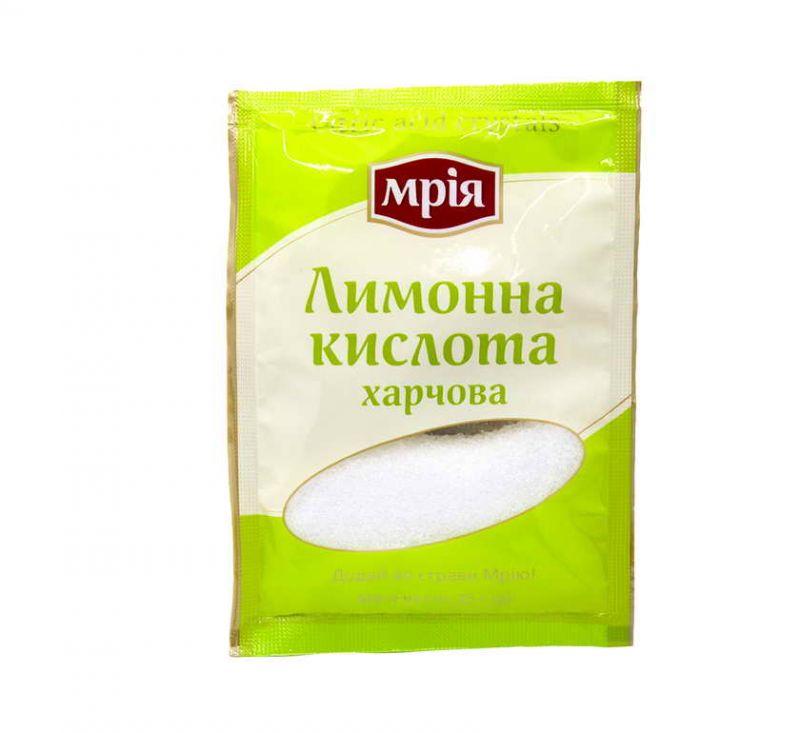 Приправа Лимонна кислота 25 г Мрія