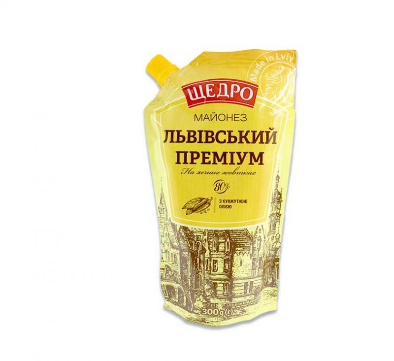 Майонез «Львівський Преміум» 80% 300 г Щедро