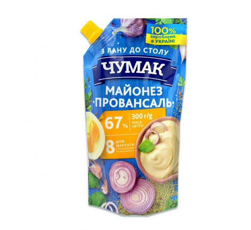Майонез провансаль 67% 300 г Чумак