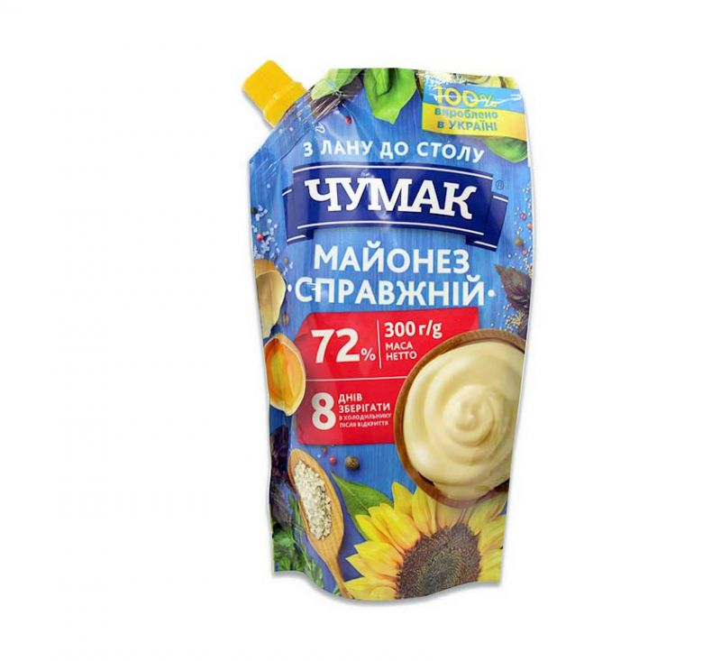 Майонез справжній 72% 300 г Чумак