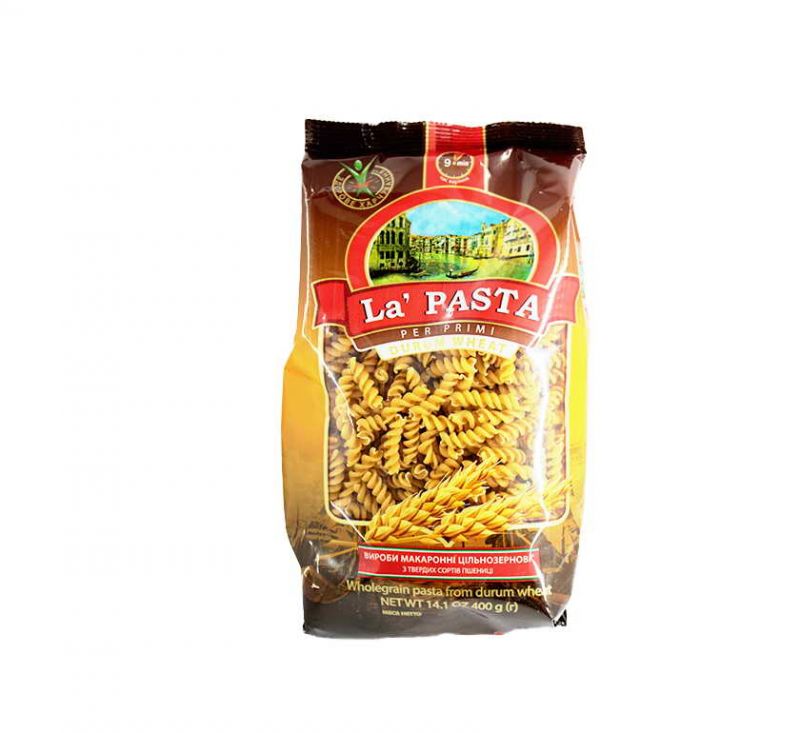 Макаронні вироби цільнозернові 400 г La Pasta