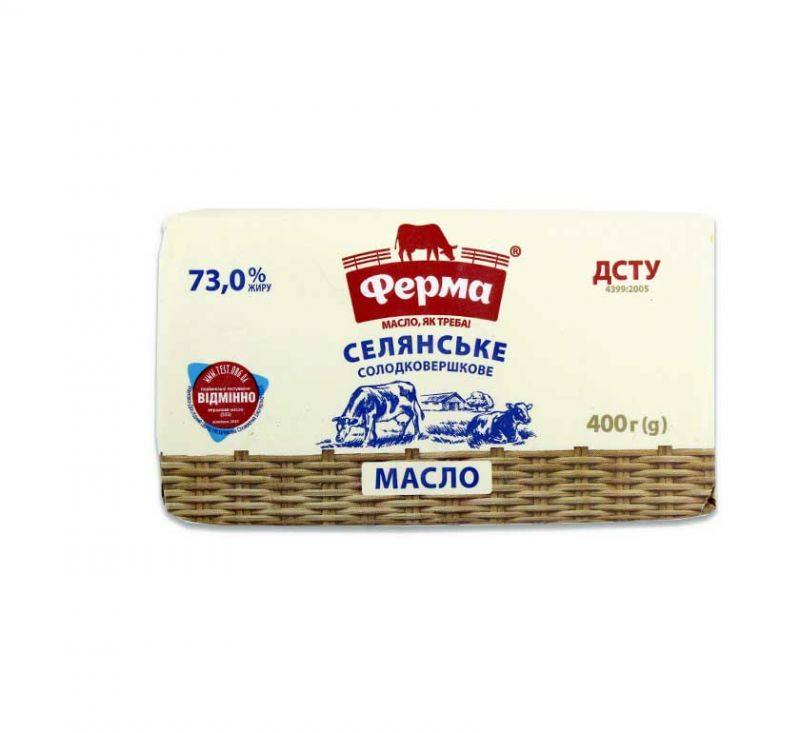 Масло Селянське 73% 400 г Ферма