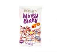Цукерки «Minky Binky» неглазуровані з ірисоподібної маси з желейними начинками 1 кг Roshen