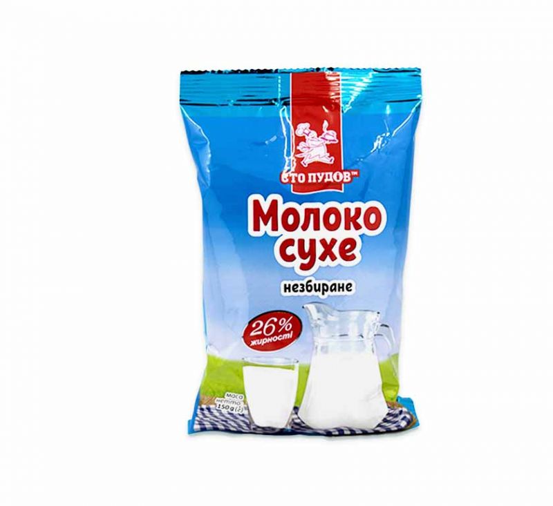 Молоко сухе 26% 150 г Сто пудов