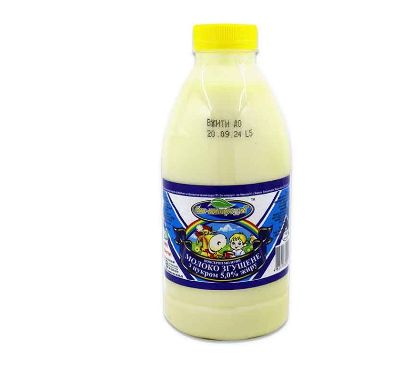 Молоко згущене незбиране з цукром 1 кг Еко-молпродукт