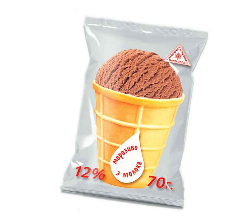 Морозиво Зима шоколад 70 г Максхолод