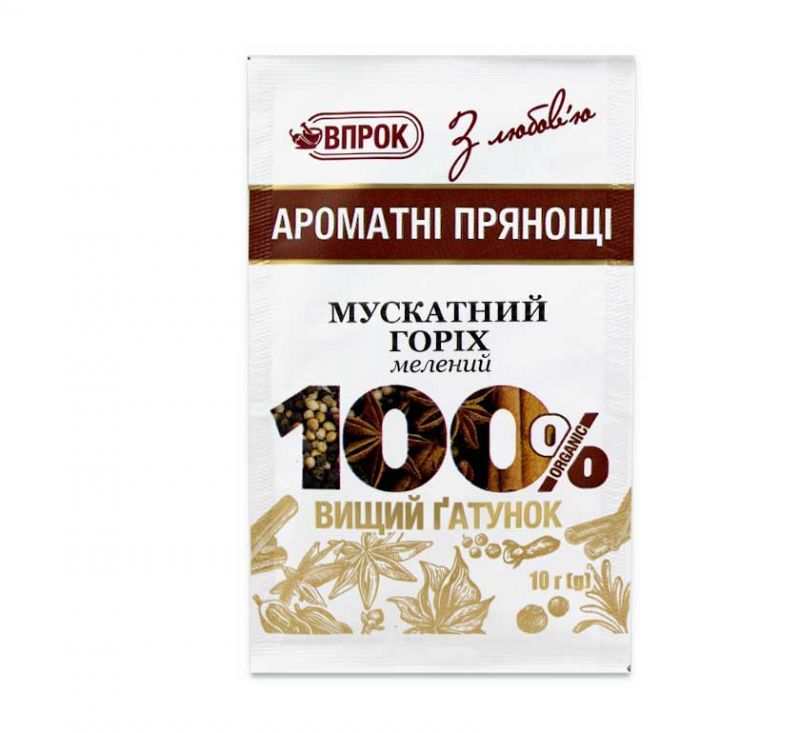 Мускатний горіх мелений 10 г Впрок