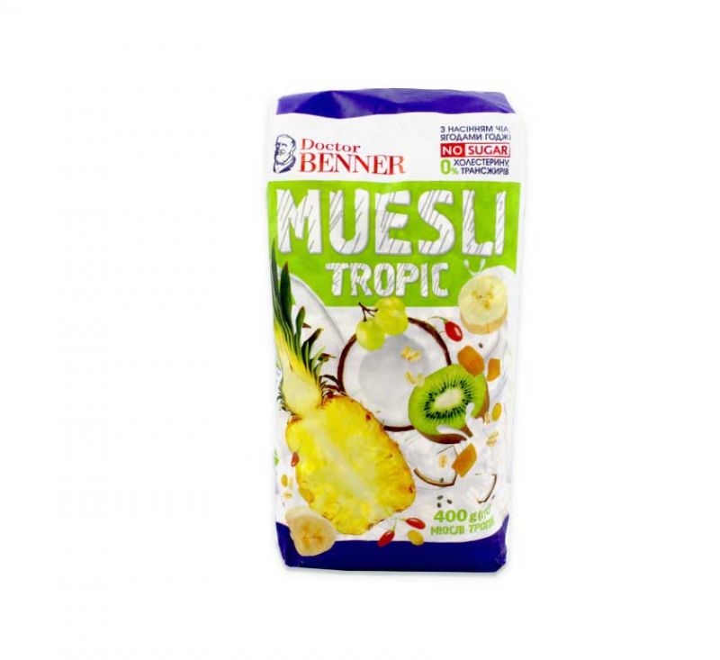 Мюслі Тропік 400 г Doctor Benner