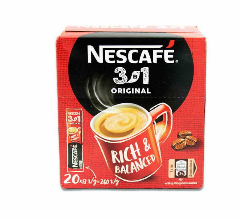 Напій кавовий розчинний 3 в 1 «Original» 104 г Nescafe