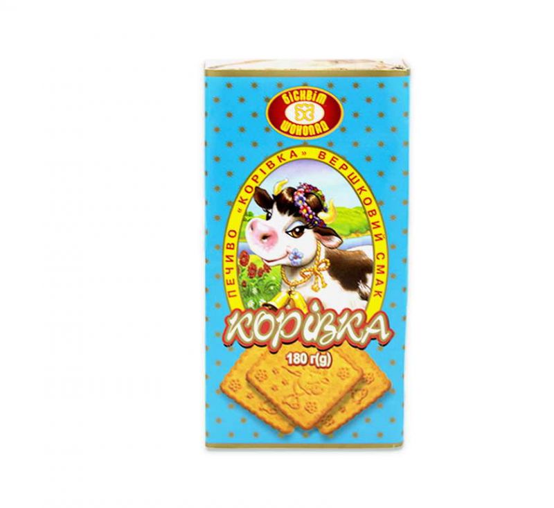 Печиво з вершковим смаком Корівка 180 г ХБФ