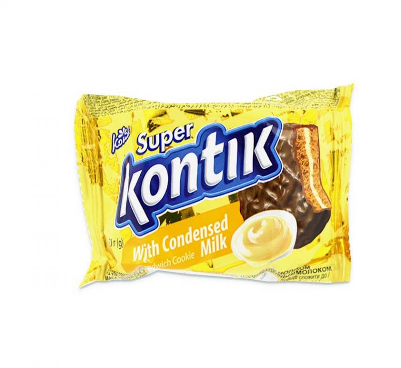 Печиво "Super Kontik" зі згущеним молоком 50 г Конті