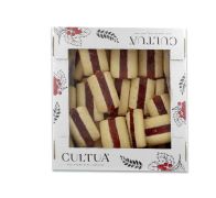 Печиво здобне пісочне Суничка 550 г ТМ Cultua
