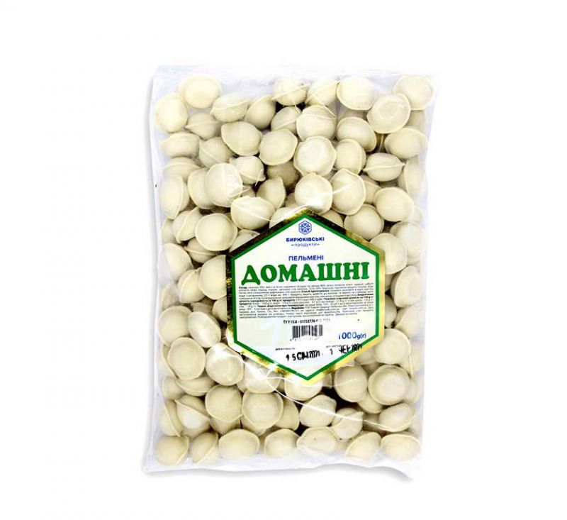 Пельмені Домашні 1 кг Бирюківські продукти