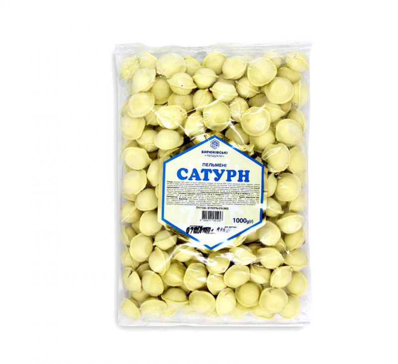 Пельмені Сатурн 1 кг Бирюківські продукти