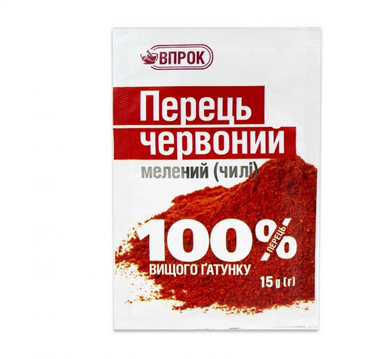 Приправа перець червоний мелений 15 г Впрок