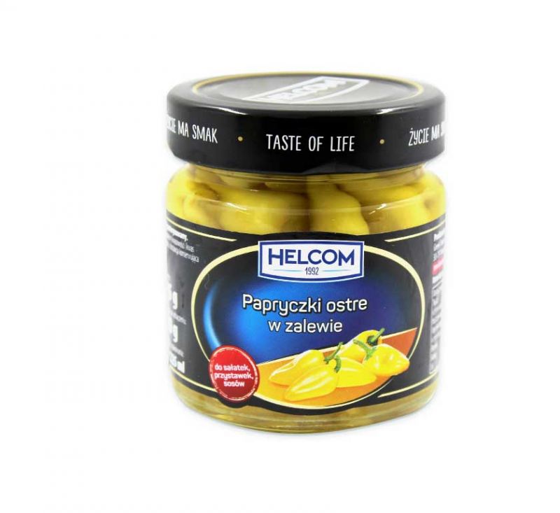 Перець жовтий гострий маринований 185 г Helcom