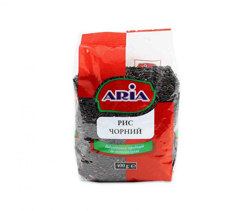 Крупа рис чорний 400 г Aria
