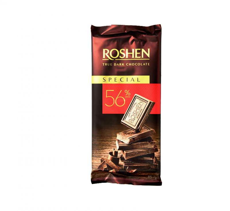 Шоколад чорний 56% 85 г Roshen