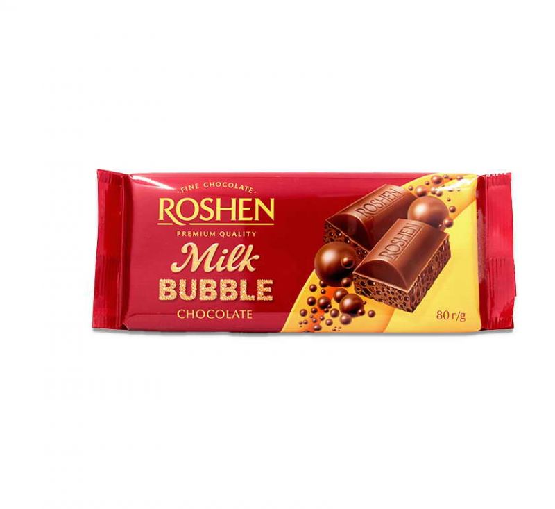 Шоколад пористий молочний 80 г Roshen