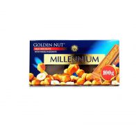 Шоколад молочний з цілим лісовим горіхом 100 г Millennium Gold