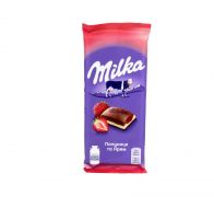 Шоколад молочний Полуниця та Крем 90 г Milka