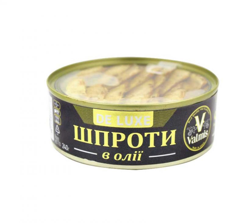 Шпроти в олії De Luxe 240 г Valmis