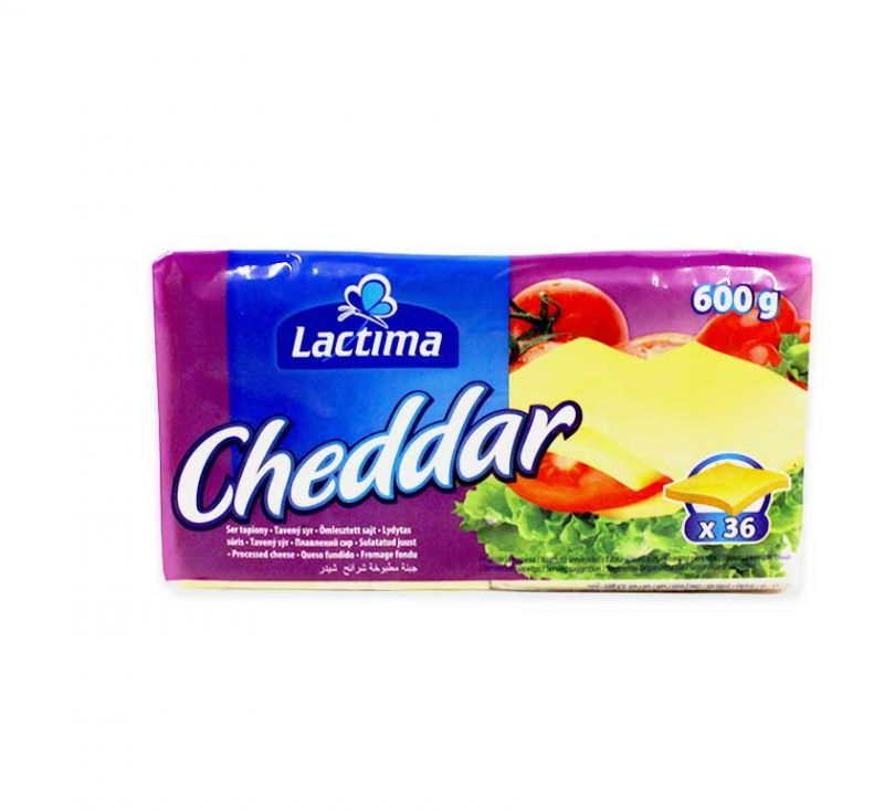 Сир плавлений скибочками 52% 600 г Lactima