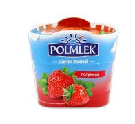 Сирок творожний Капрезі 150 г зі смаком полуниці Polmlek