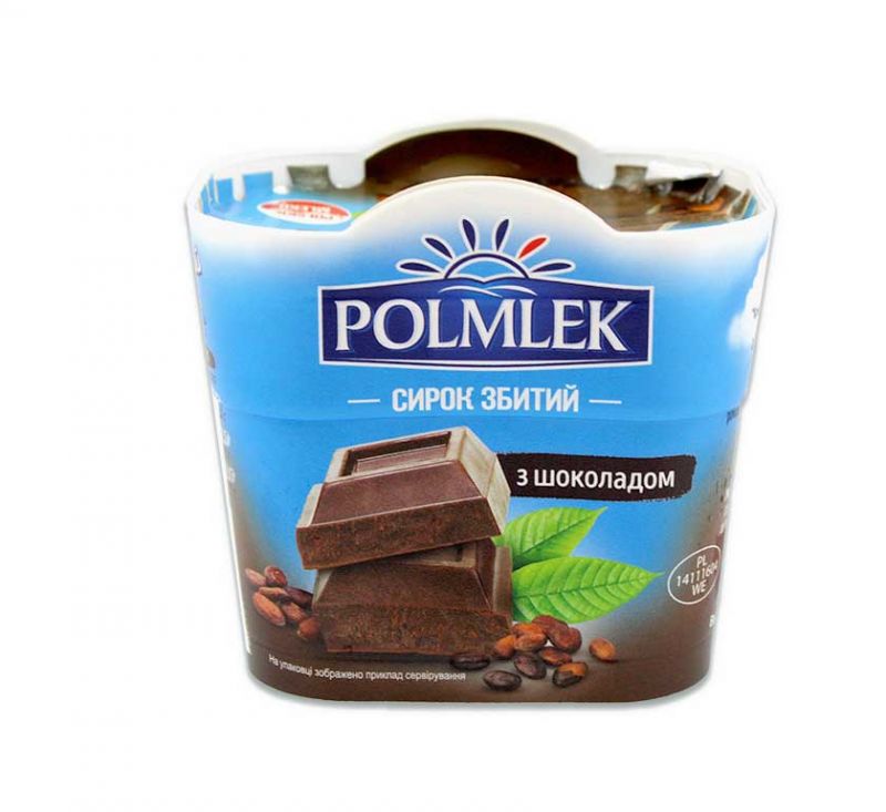 Сирок творожний Капрезі 150 г зі смаком шоколаду Polmlek